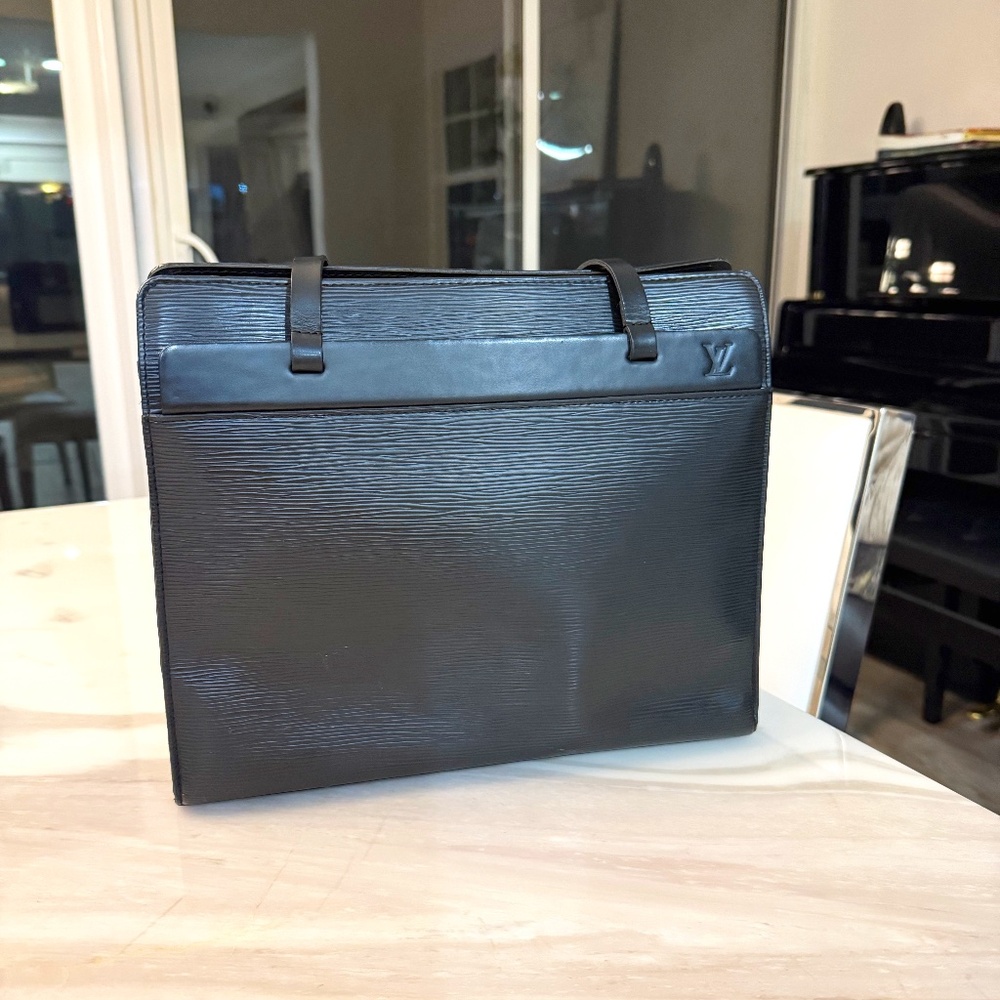 LOUIS VUITTON, Epi Leather Black, Croisette PM Tote Shoulder Bag